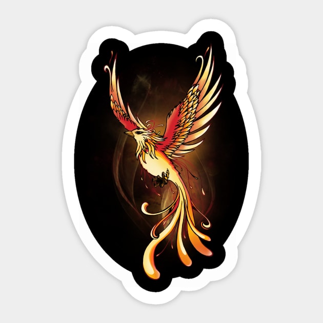 Phoenix Sticker by Magdalen